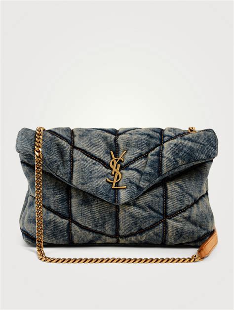 ysl loulou denim bag